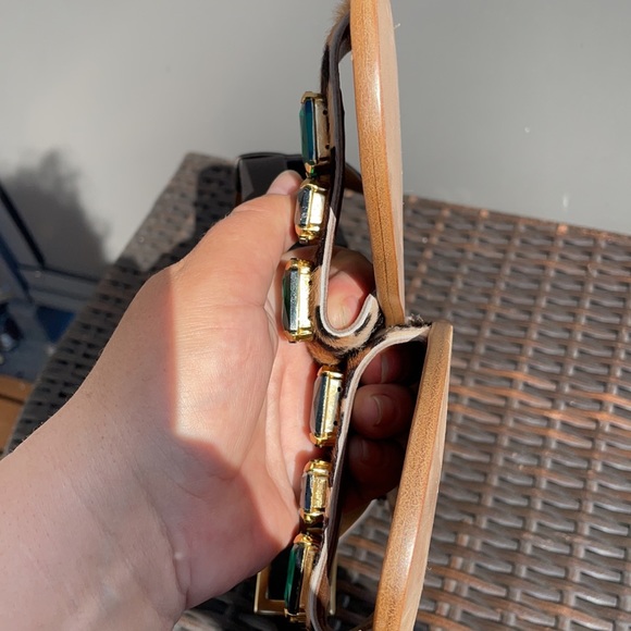 Shoes with Green Stones Size 9 - Picture 10 of 16